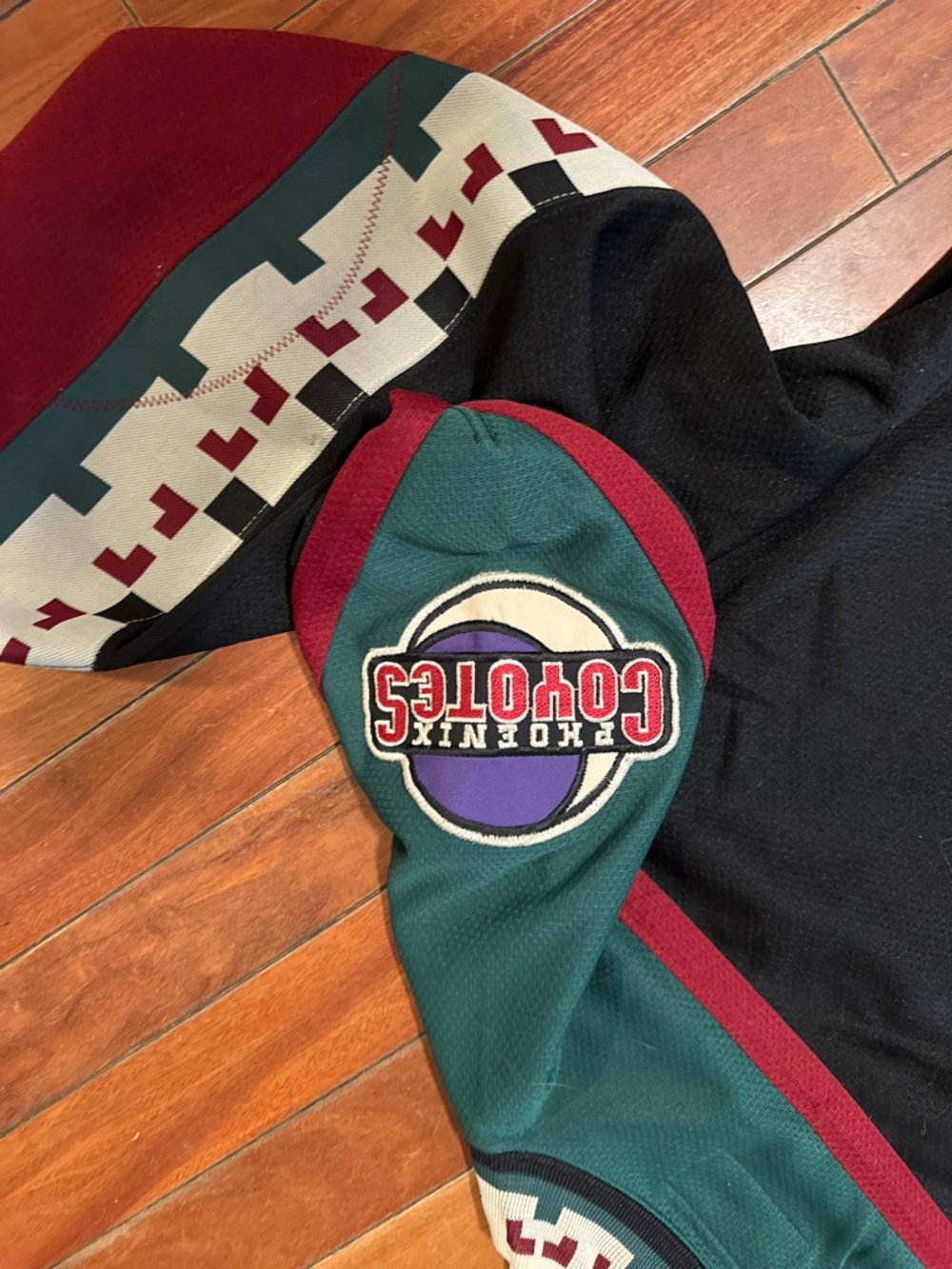 STARTER Green Cream Maroon Hockey Collar with Woven Trim - Picture 6 of 6